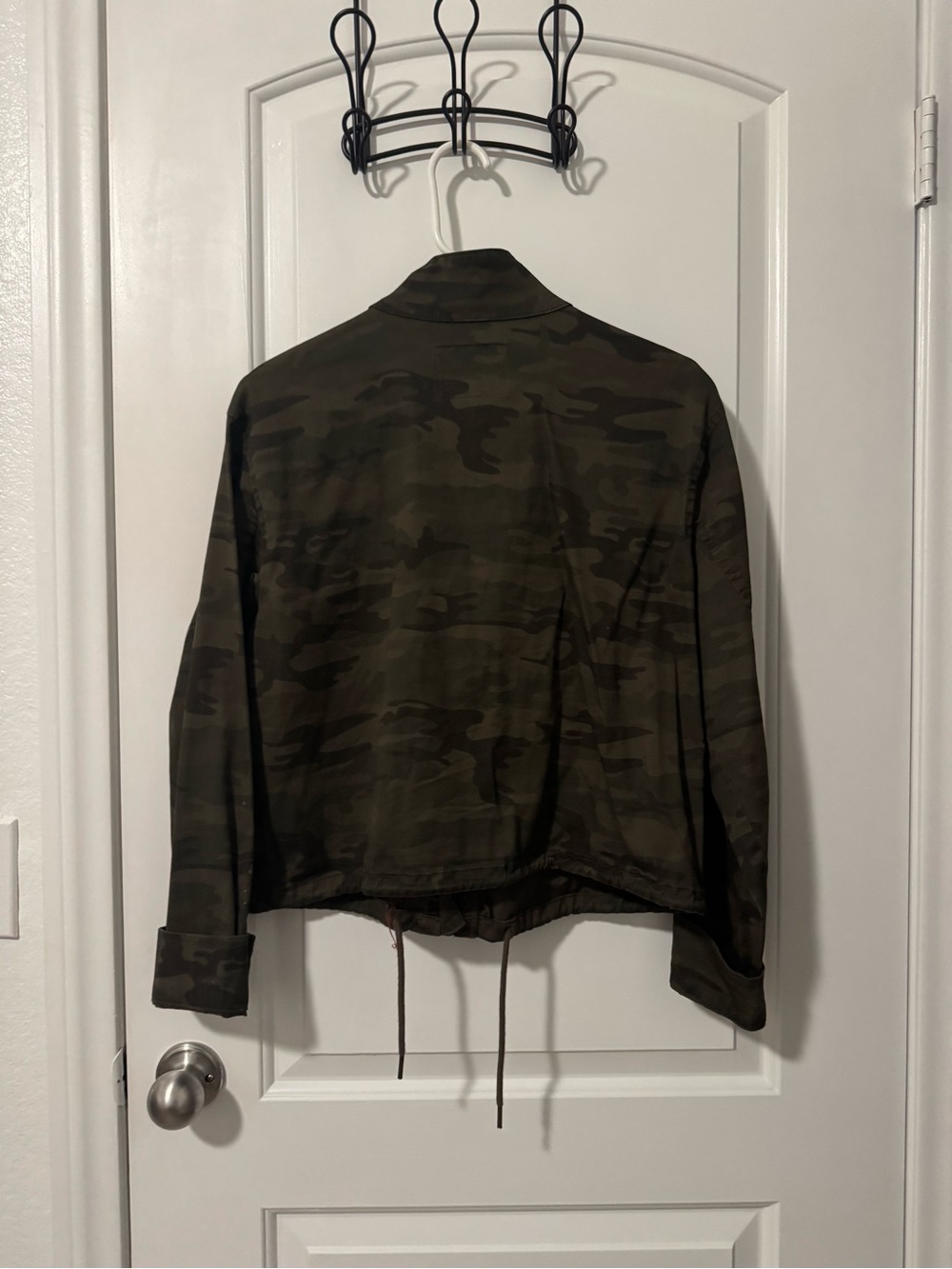 Sanctuary Olive Camo Drawstring Utility Jacket - Picture 2 of 3